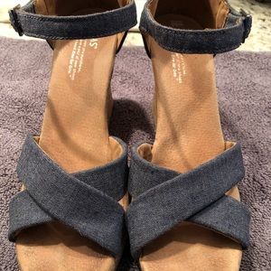 Toms Shoes - Sexy denim heels Toms Shoes - Sexy denim heels